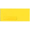 JAM Paper® #10 Business Window Envelopes, 4.125 x 9.5, Yellow Recycled, Bulk 500/Box (5156482H)