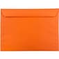 JAM Paper 9 x 12 Booklet Colored Envelopes, Orange Recycled, 25/Pack (5156772)