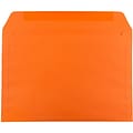 JAM Paper 9 x 12 Booklet Colored Envelopes, Orange Recycled, 25/Pack (5156772)