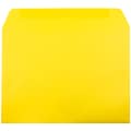 JAM Paper Booklet Envelope, 9 x 12, Yellow, 250/Box (5156775H)