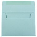 JAM Paper 4Bar A1 Invitation Envelopes, 3.625 x 5.125, Aqua Blue, 25/Pack (5157439)