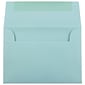 JAM Paper 4Bar A1 Invitation Envelopes, 3.625 x 5.125, Aqua Blue, 25/Pack (5157439)