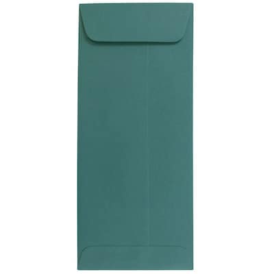 JAM Paper® #10 Policy Business Envelopes, 4.125 x 9.5, Teal, Bulk 500/Box (21512995H)