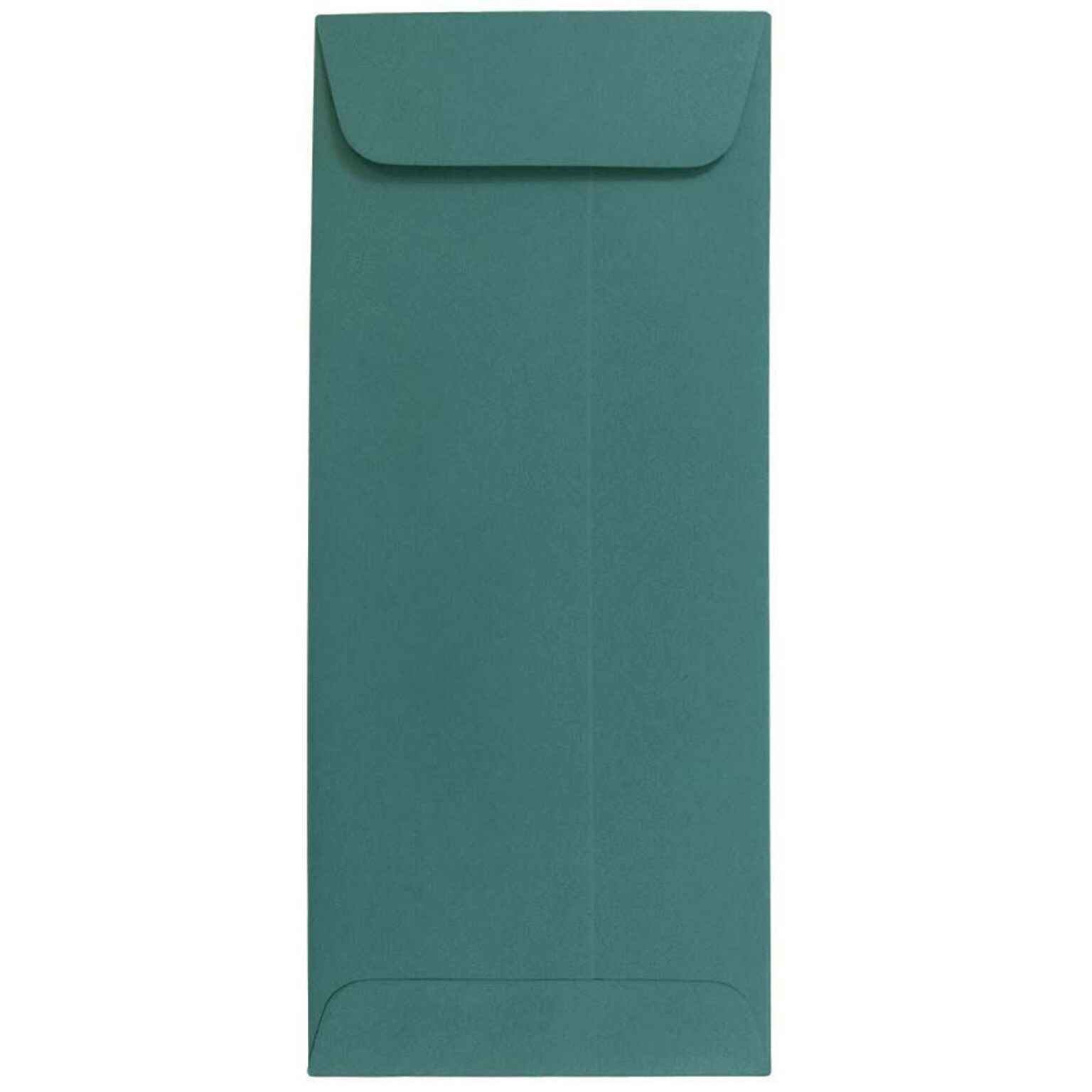 JAM Paper Open End #10 Currency Envelope, 4 1/8 x 9 1/2, Teal, 50/Pack (21512995I)