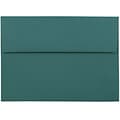 JAM Paper® A7 Invitation Envelopes, 5.25 x 7.25, Teal, 50/Pack (21517152I)