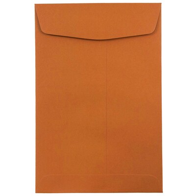 JAM Paper® 6 x 9 Open End Catalog Envelopes, Dark Orange, 10/Pack (31287521B)