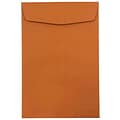 JAM Paper® 6 x 9 Open End Catalog Envelopes, Dark Orange, 10/Pack (31287521B)
