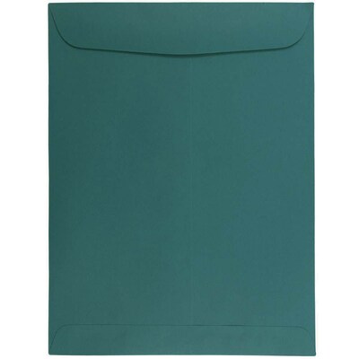 JAM Paper® 9 x 12 Open End Catalog Envelopes, Teal, 10/Pack (31287536i)