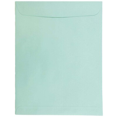 JAM Paper 10 x 13 Open End Catalog Envelopes, Aqua Blue, 25/Pack (31287539)