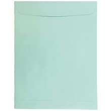 JAM Paper 10 x 13 Open End Catalog Envelopes, Aqua Blue, 25/Pack (31287539)