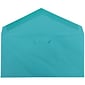 JAM Paper Monarch Colored Envelopes, 3.875 x 7.5, Sea Blue Recycled, 25/Pack (34097576)