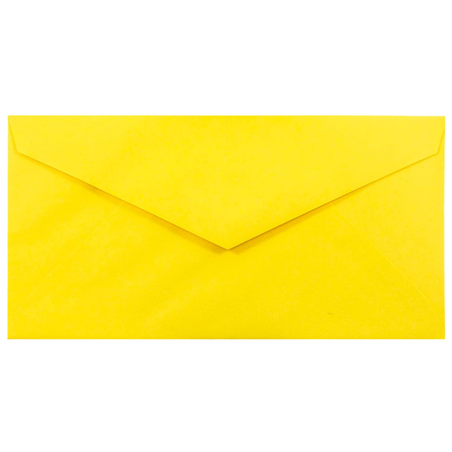 JAM Paper Monarch Open End Invitation Envelope, 3 7/8 x 7 1/2, Brite Hue Yellow, 50/Pack (34097577I)