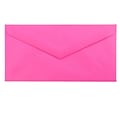 JAM Paper Monarch Open End Invitation Envelope, 3 7/8 x 7 1/2, Brite Hue Ultra Fuchsia Pink, 500/P