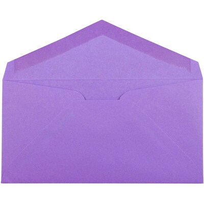 JAM Paper Monarch Open End Invitation Envelope, 3 7/8 x 7 1/2, Violet Purple, 50/Pack (34097581I)