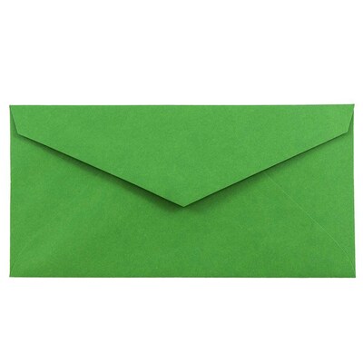 JAM Paper Monarch Envelopes, 3.875 x 7.5, Green Recycled, Bulk 500/Box (34097582H)