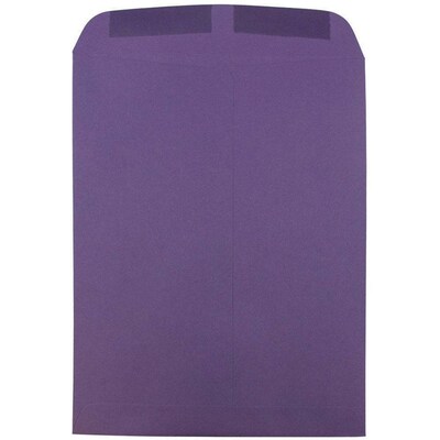 JAM Paper 9" x 12"" Open End Catalog Envelopes, Dark Purple, 10/Pack (51287430D)