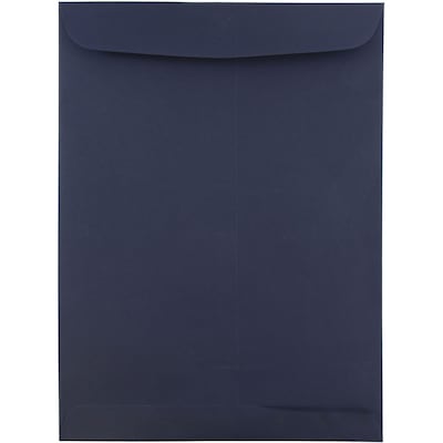 JAM Paper 9 x 12 Open End Catalog Envelopes Navy Blue 25/Pack (51287431)