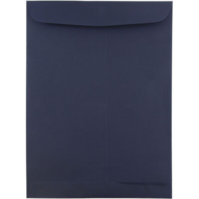 JAM Paper 9 x 12 Open End Catalog Envelopes, Navy Blue, 10/Pack (51287431C)