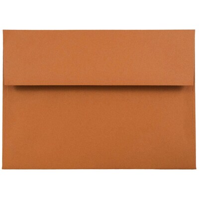 JAM Paper® A7 Invitation Envelopes, 5.25 x 7.25, Dark Orange, 25/Pack (61511360)