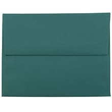 JAM Paper® A2 Invitation Envelopes, 4.375 x 5.75, Teal, 50/Pack (124823544I)