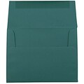 JAM Paper® A2 Invitation Envelopes, 4.375 x 5.75, Teal, 50/Pack (124823544I)