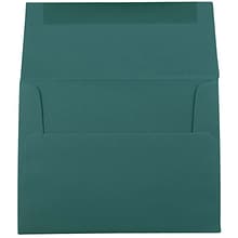 JAM Paper® A2 Invitation Envelopes, 4.375 x 5.75, Teal, 50/Pack (124823544I)