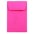 JAM Paper #1 Coin Business Colored Envelopes, 2.25 x 3.5, Ultra Fuchsia Pink, 50/Pack (352927832I)