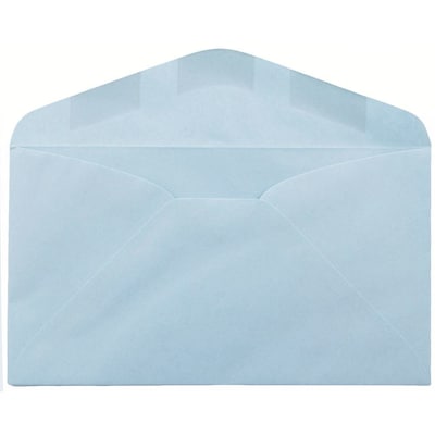 JAM Paper #6 3/4 Business Envelope, 3 5/8" x 6 1/2", Light Blue, 50/Pack (557612641C)