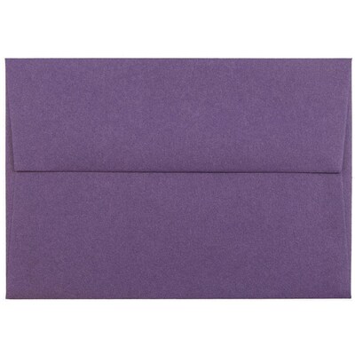 JAM Paper® Blank Greeting Cards Set, A6 Size, 4.75 x 6.5, Dark Purple, 25/Pack (304624607)