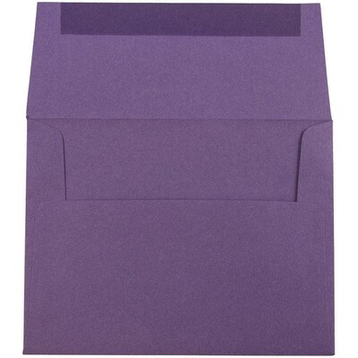 JAM Paper® A2 Invitation Envelopes, 4.375 x 5.75, Dark Purple, Bulk 250/Box (563912506H)