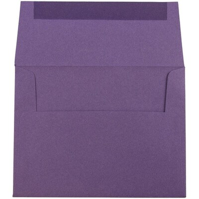 JAM Paper® A2 Invitation Envelopes, 4.375 x 5.75, Dark Purple, Bulk 250/Box (563912506H)