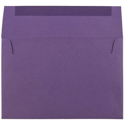 JAM Paper A7 Invitation Envelopes, 5.25 x 7.25, Dark Purple, 25/Pack (563912508)