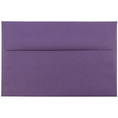 JAM Paper A8 Invitation Envelopes, 5.5 x 8.125, Dark Purple, 25/Pack (563912510)