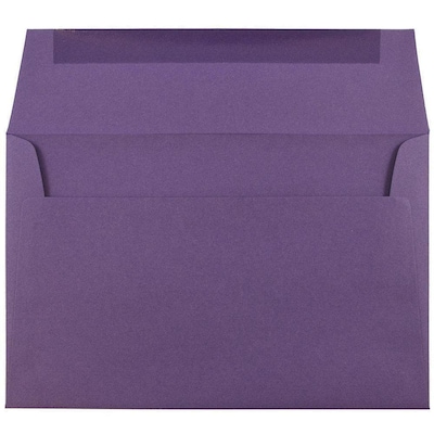JAM Paper A8 Invitation Envelopes, 5.5 x 8.125, Dark Purple, 25/Pack (563912510)