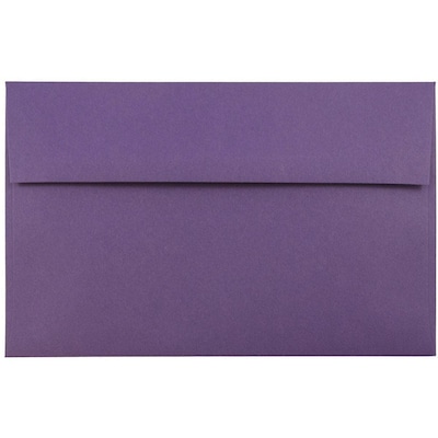 JAM Paper® A10 Invitation Envelopes, 6 x 9.5 Dark Purple, 50/Pack (563912514I)