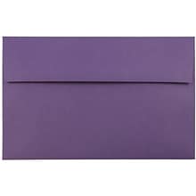 JAM Paper® A9 Invitation Envelopes, 5.75 x 8.75, Dark Purple, 25/Pack (563912512)