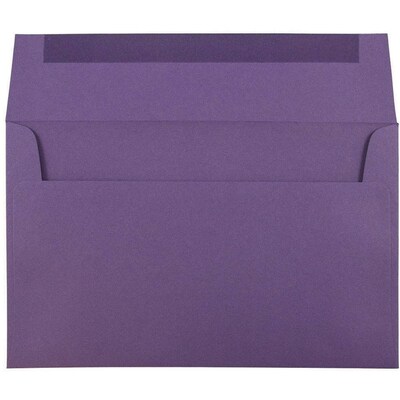 JAM Paper® A10 Invitation Envelopes, 6 x 9.5, Dark Purple, 25/Pack (563912514)