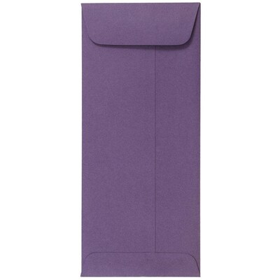 JAM Paper #10 Policy Business Envelopes, 4 1/8 x 9 1/2, Dark Purple, 25/Pack (563912518)