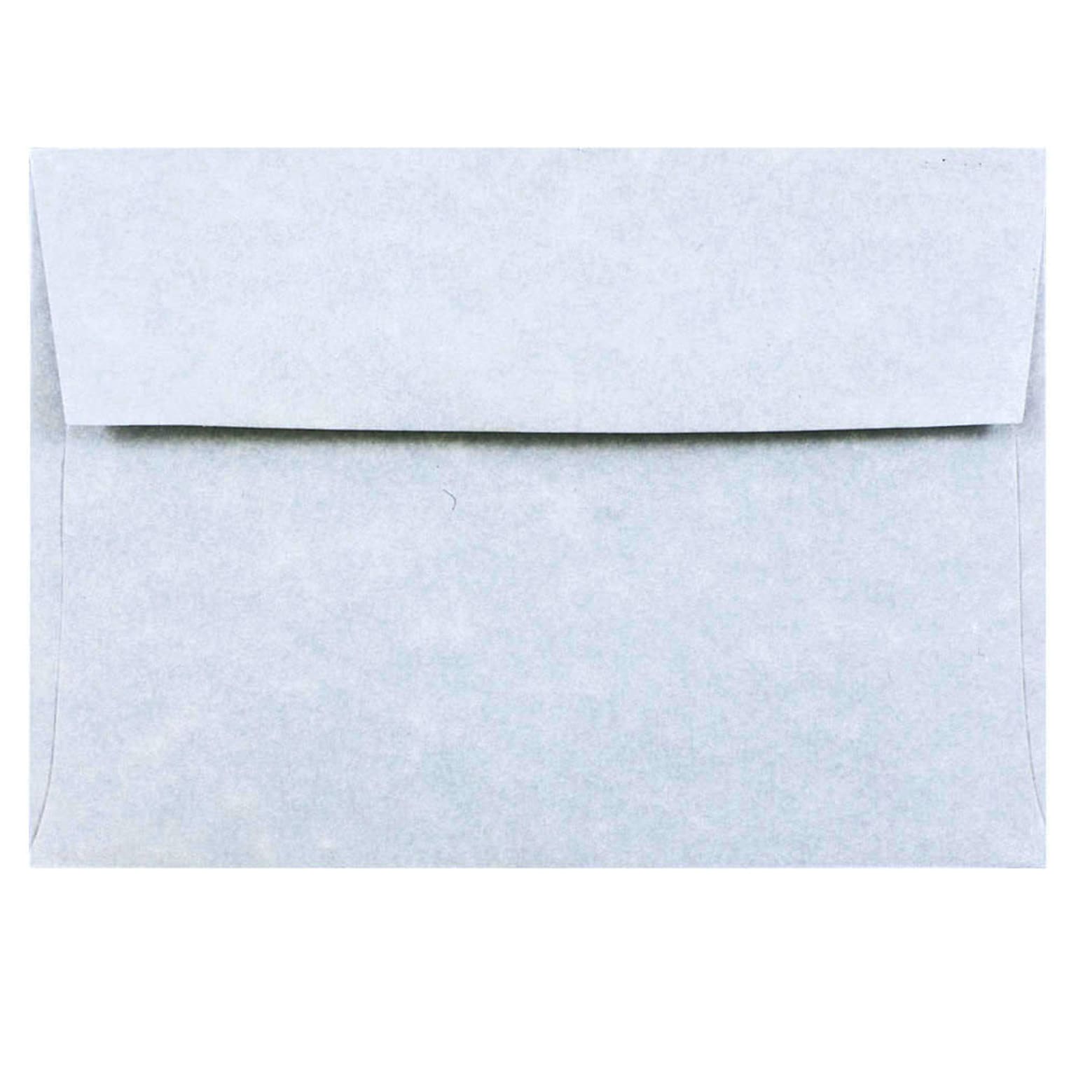 JAM Paper 4Bar A1 Parchment Invitation Envelopes, 3.625 x 5.125, Blue Recycled, 50/Pack (900877844I)