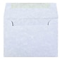 JAM Paper 4Bar A1 Parchment Invitation Envelopes, 3.625 x 5.125, Blue Recycled, 50/Pack (900877844I)