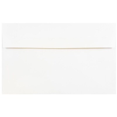JAM Paper A10 Foil Lined Invitation Envelopes, 6 x 9.5, White with Gold Foil, Bulk 250/Box (90090566