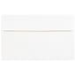 JAM Paper A10 Foil Lined Invitation Envelopes, 6 x 9.5, White with Gold Foil, 50/Pack (900905660I)