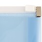 JAM Paper® Plastic Expansion Envelopes with Zip Closure, Letter Booklet, 9.75 x 13, Blue, 12/Pack (218Z1bu)