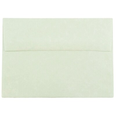 JAM Paper® A7 Parchment Invitation Envelopes, 5.25 x 7.25, Green Recycled, 50/Pack (519I)