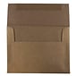 JAM Paper A2 Metallic Invitation Envelopes, 4.375 x 5.75, Stardream Bronze, 50/Pack (GCST602I)