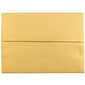 JAM Paper A6 Metallic Invitation Envelopes, 4.75 x 6.5, Stardream Gold, 25/Pack (GCST658)