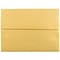 JAM Paper A6 Metallic Invitation Envelopes, 4.75 x 6.5, Stardream Gold, 25/Pack (GCST658)