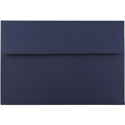 JAM Paper A8 Invitation Envelopes, 5.5 x 8.125, Navy Blue, 25/Pack (LEBA767)