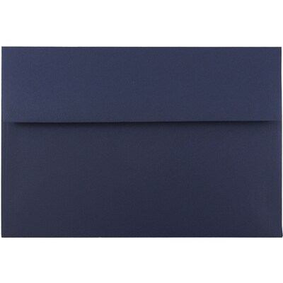 JAM Paper A8 Invitation Envelopes, 5.5 x 8.125, Navy Blue, 25/Pack (LEBA767)