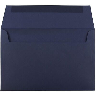 JAM Paper A10 Invitation Envelopes, 6 x 9.5, Navy Blue, 25/Pack (LEBA867)